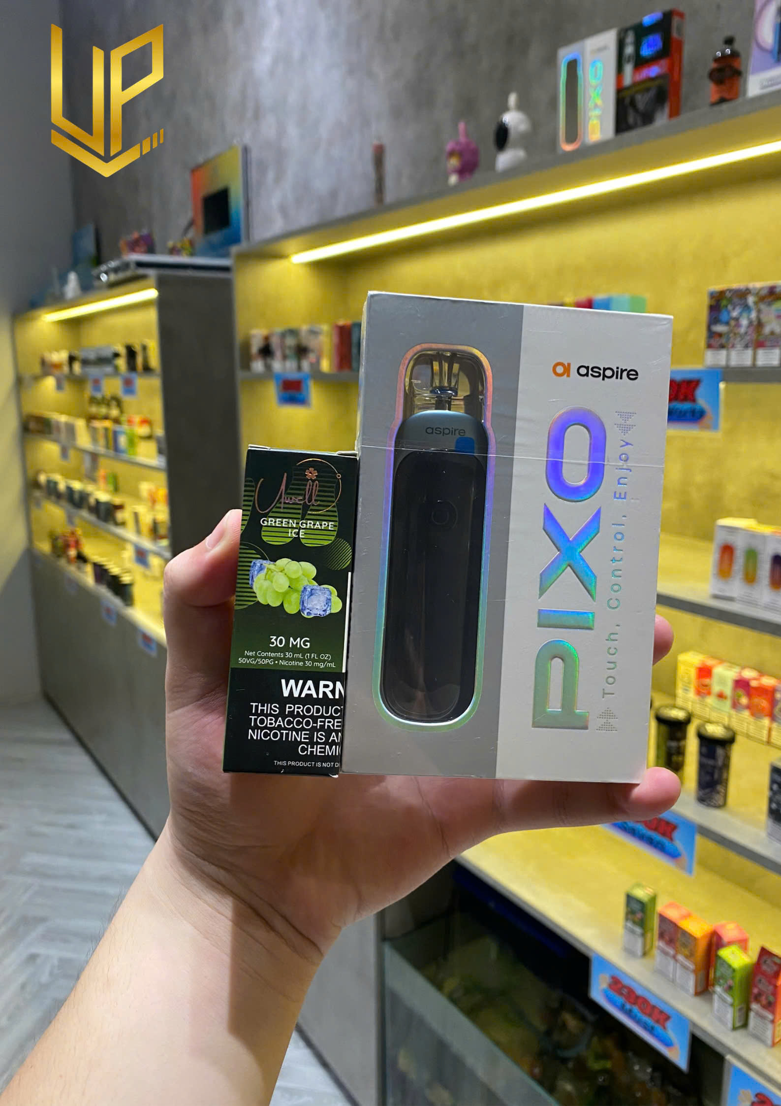 Bên trong hộp Aspire Pixo Pod Mod Kit 1100mAh/ 30W Chính Hãng